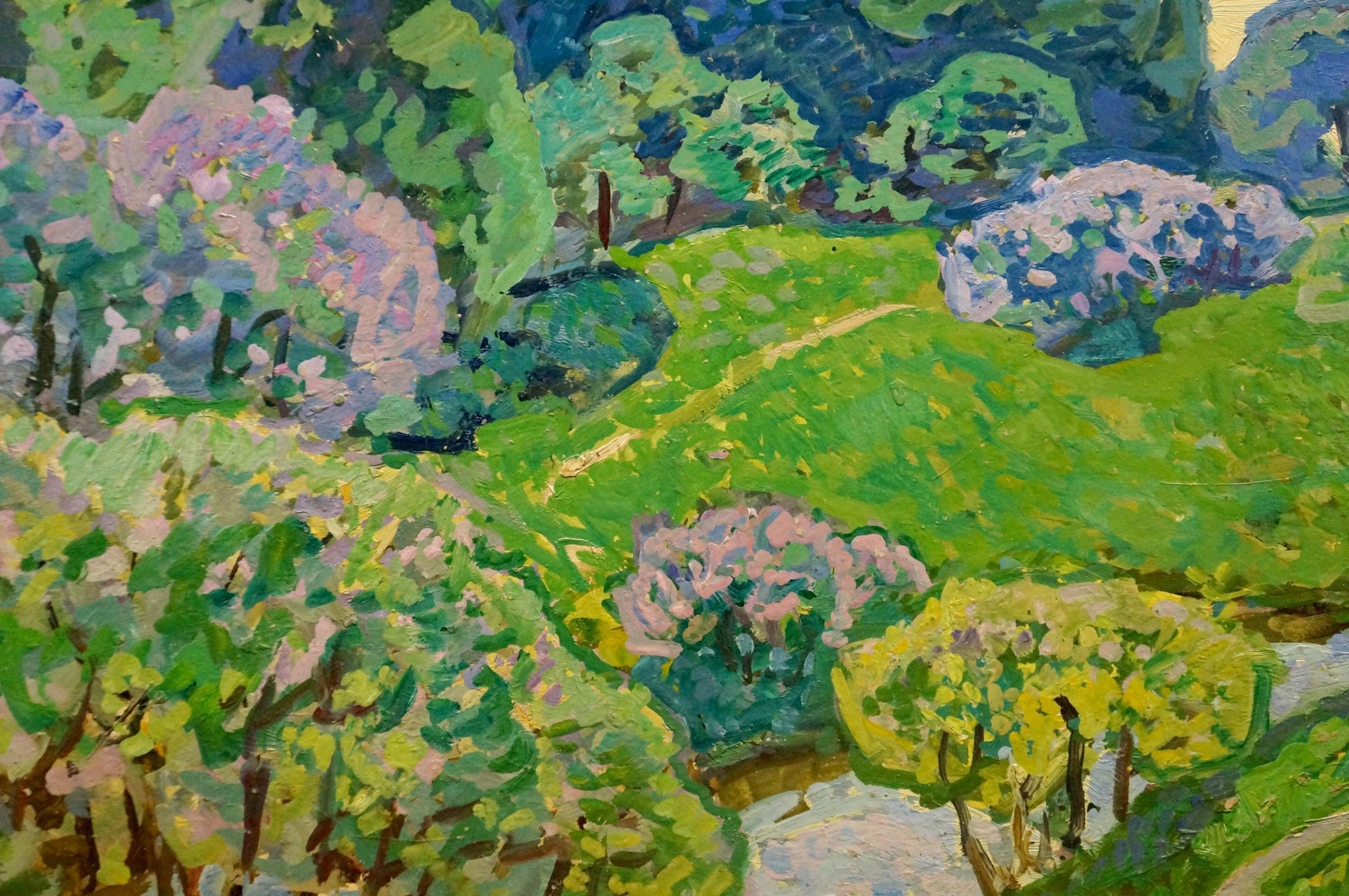 Vibrant impressionist oil painting Warm morning by Gaiduk Viktor Kirillovich