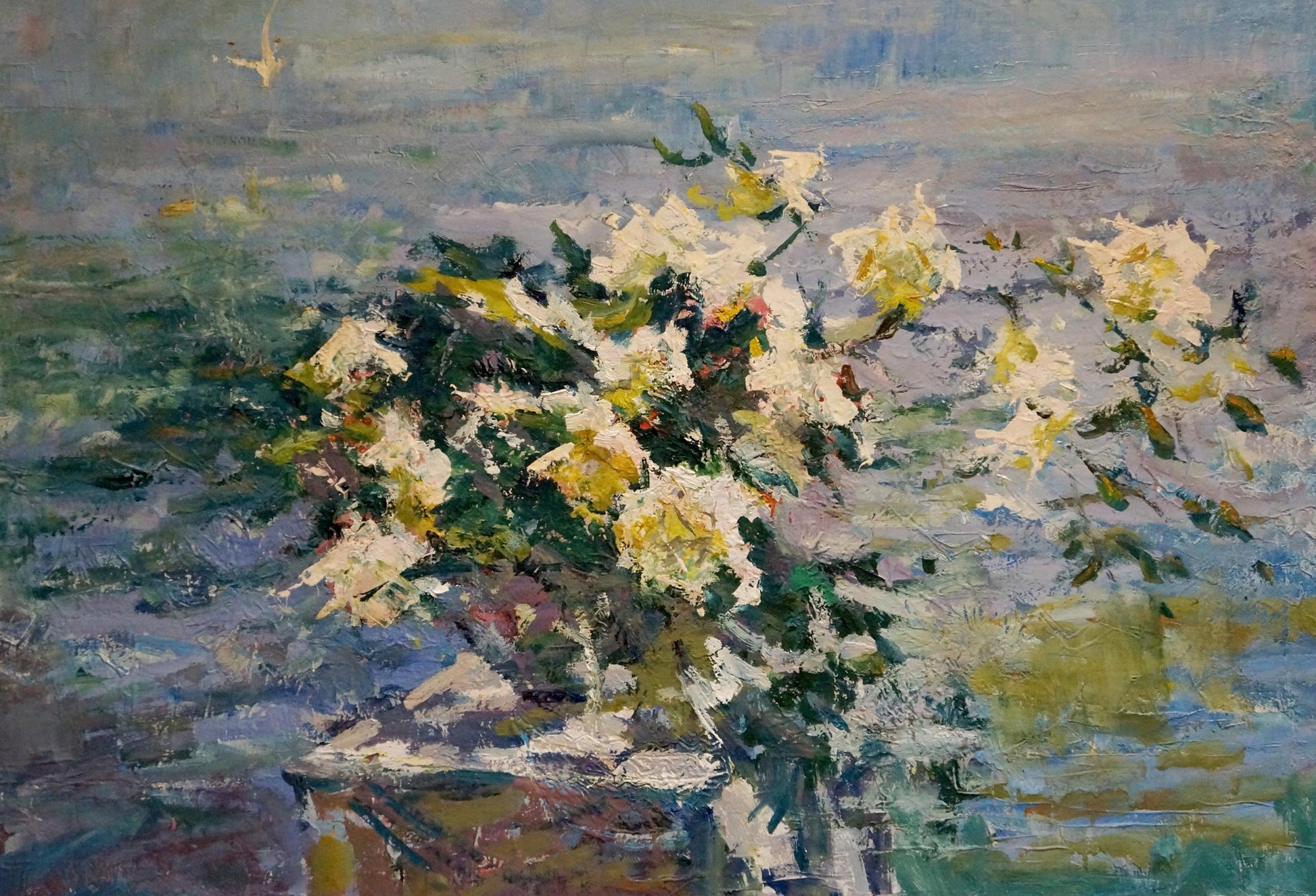 Oil painting Still life by Godun Nikolay Petrovich: vibrant impressionist bouquet