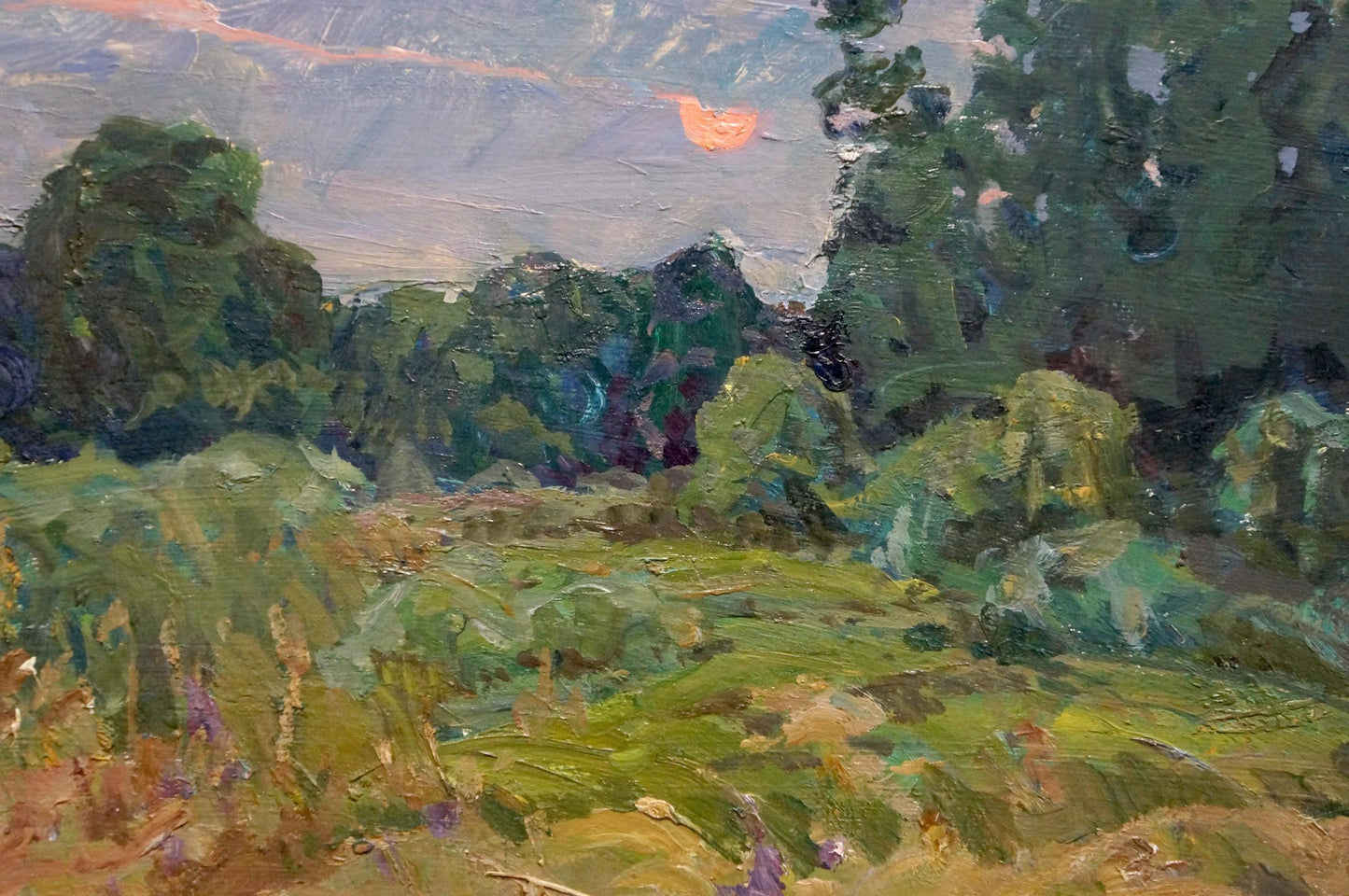 Oil painting Before the Storm by Fomin Anatoly Nikiforovich, impressionist landscape