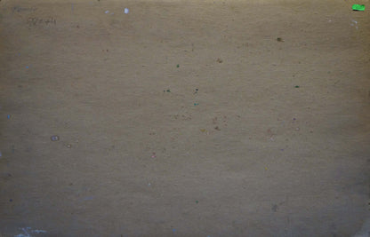 Back of beige canvas for Oil painting Before the storm by Fomin Anatoly Nikiforovich