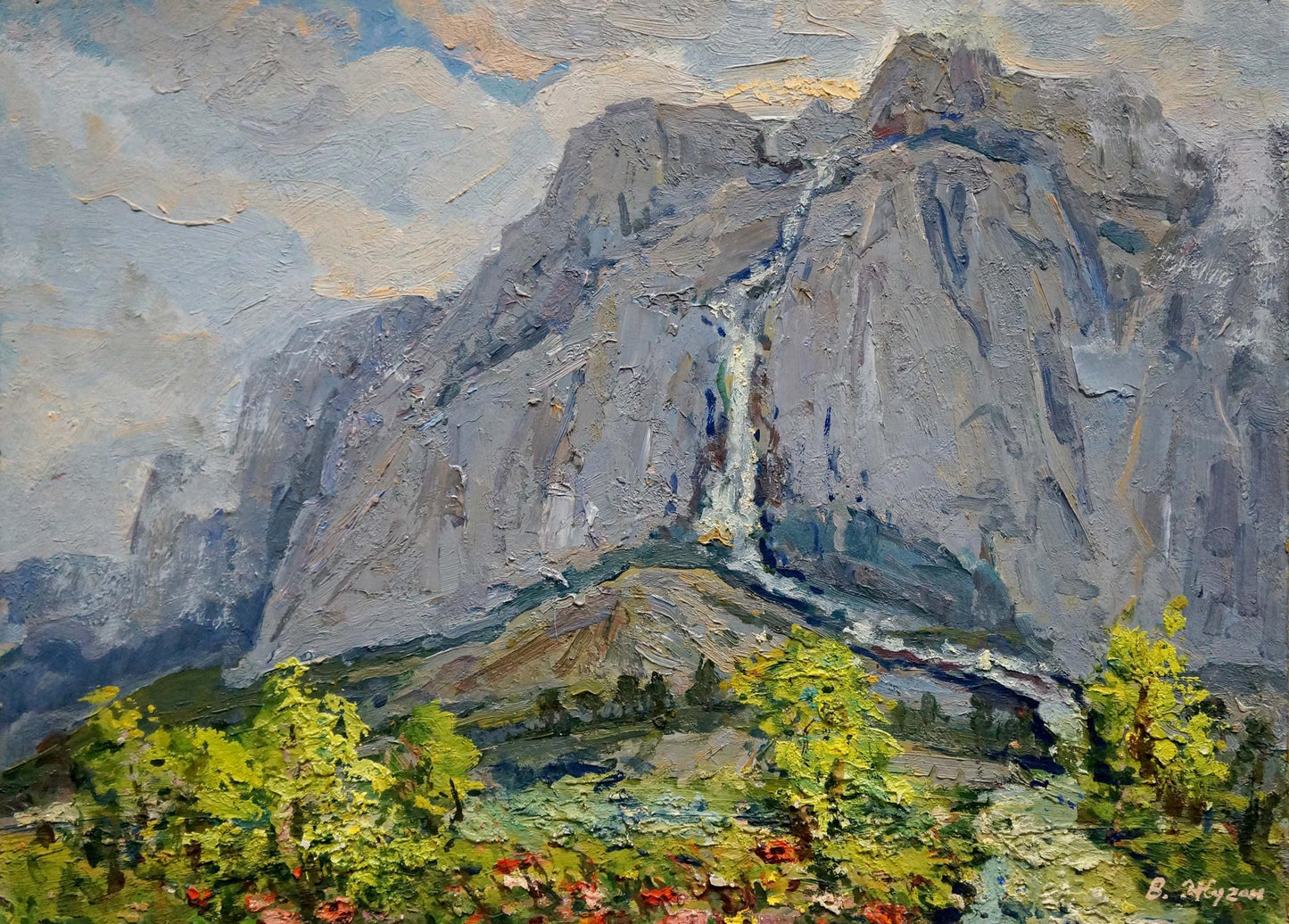 Oil painting of Mount Ai-Petri by Zhugan Vladimir Alexandrovich