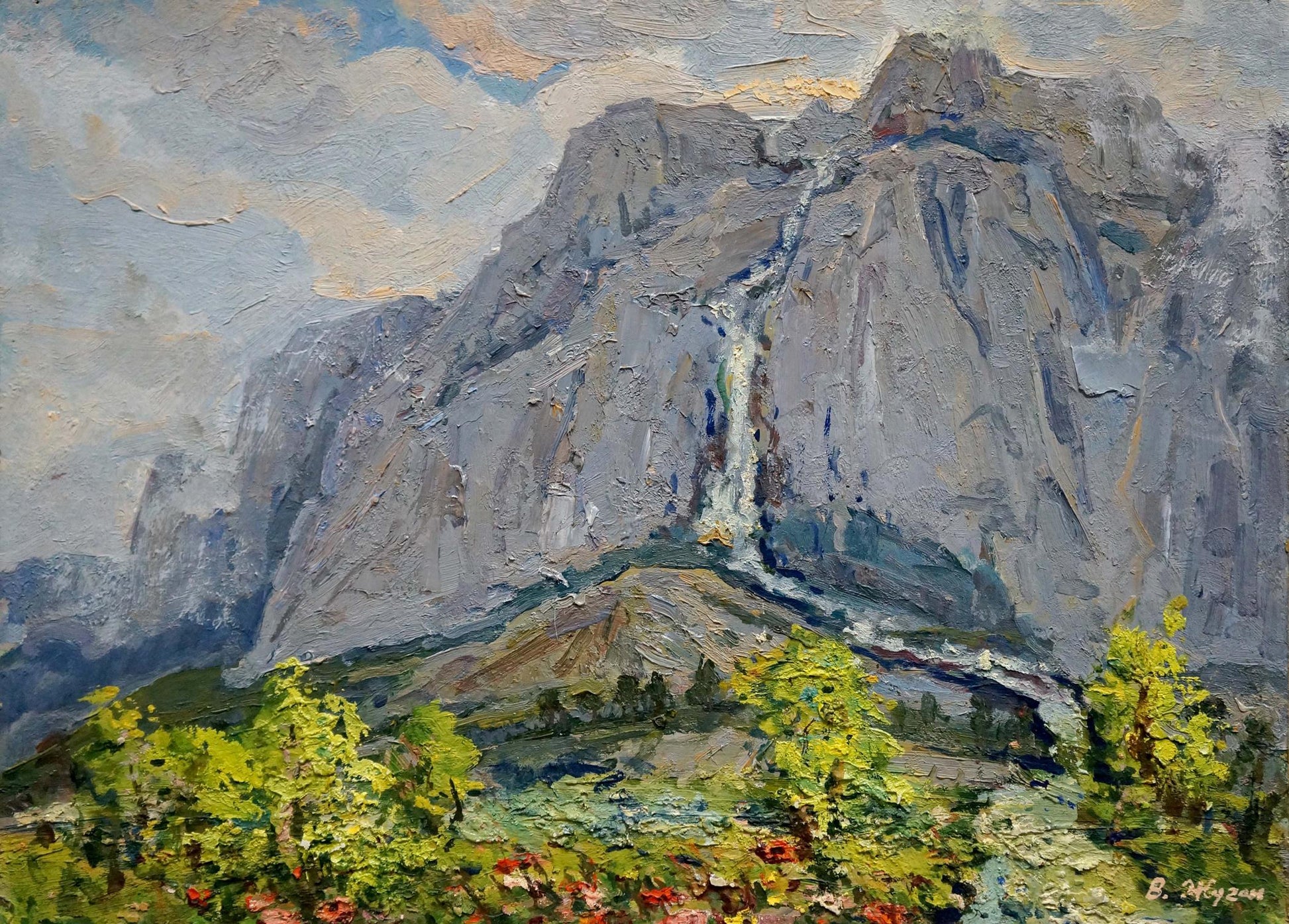 Oil painting of Mount Ai-Petri by Zhugan Vladimir Alexandrovich