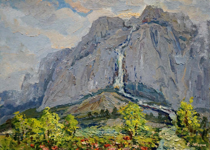 Oil painting of Mount Ai-Petri by Zhugan Vladimir Alexandrovich