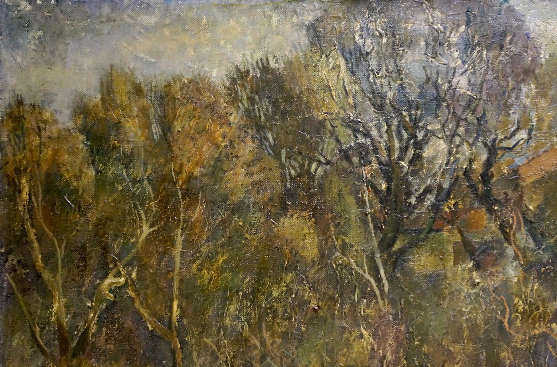 Impressionistic oil painting Oil painting Suburban Massif by Bazilev Sergey