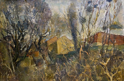 Oil painting Suburban Massif by Bazilev Sergey rustic landscape