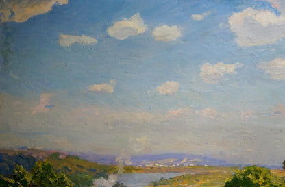 Oil painting Summer by Khodchenko Lev Pavlovich serene landscape