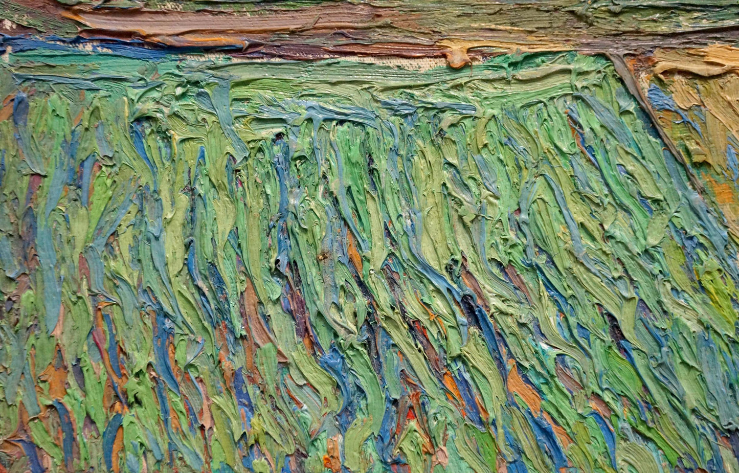 Abstract oil painting of village landscape by Dupliy Sergey Alexandrovich