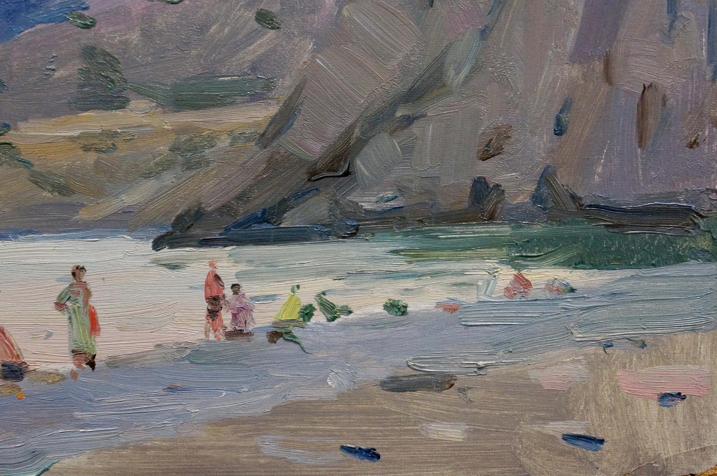 Oil painting Children by the Shore by Bortnikov Nikolay Fedorovich
