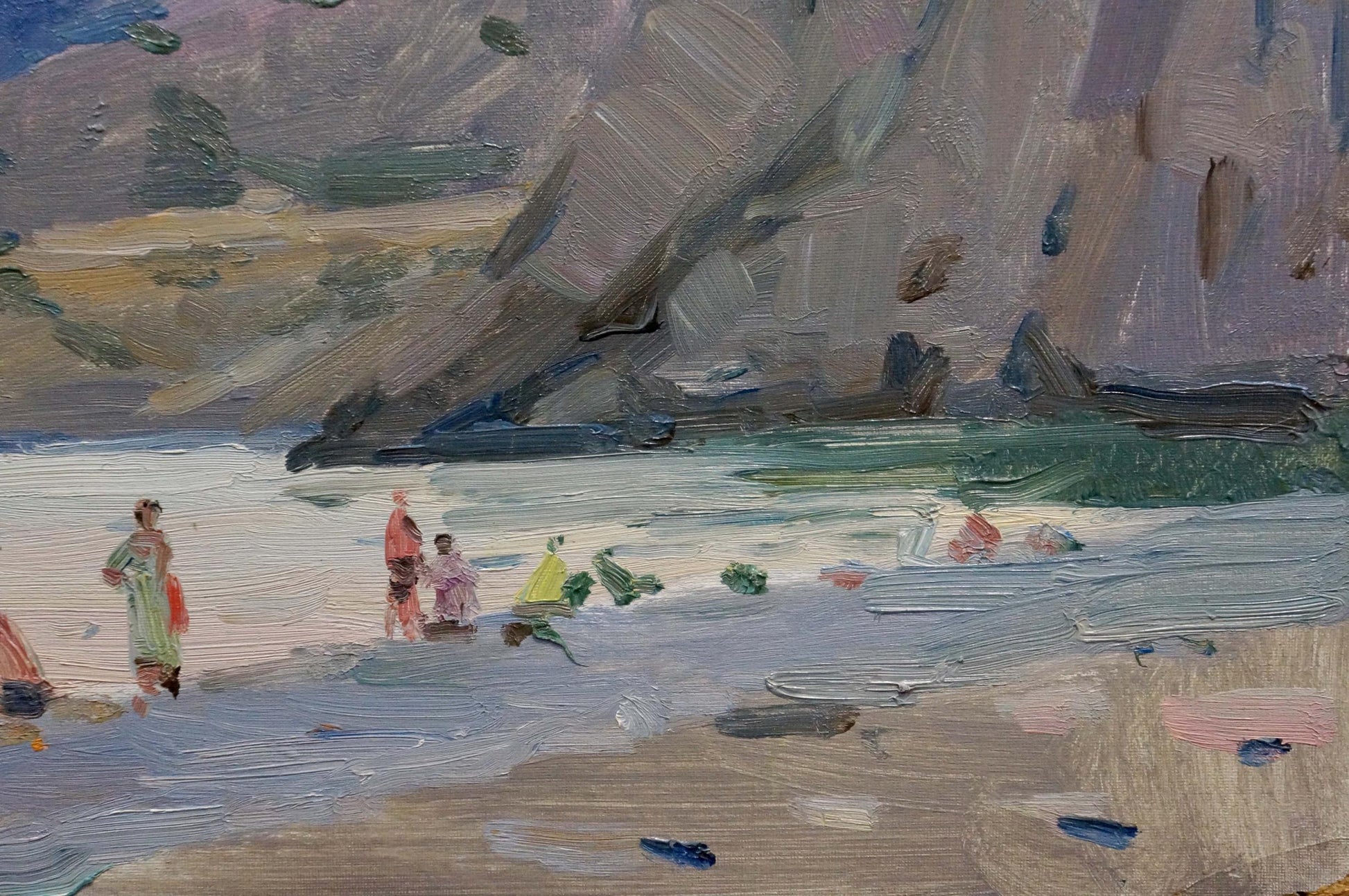 Oil painting Children by the Shore by Bortnikov Nikolay Fedorovich