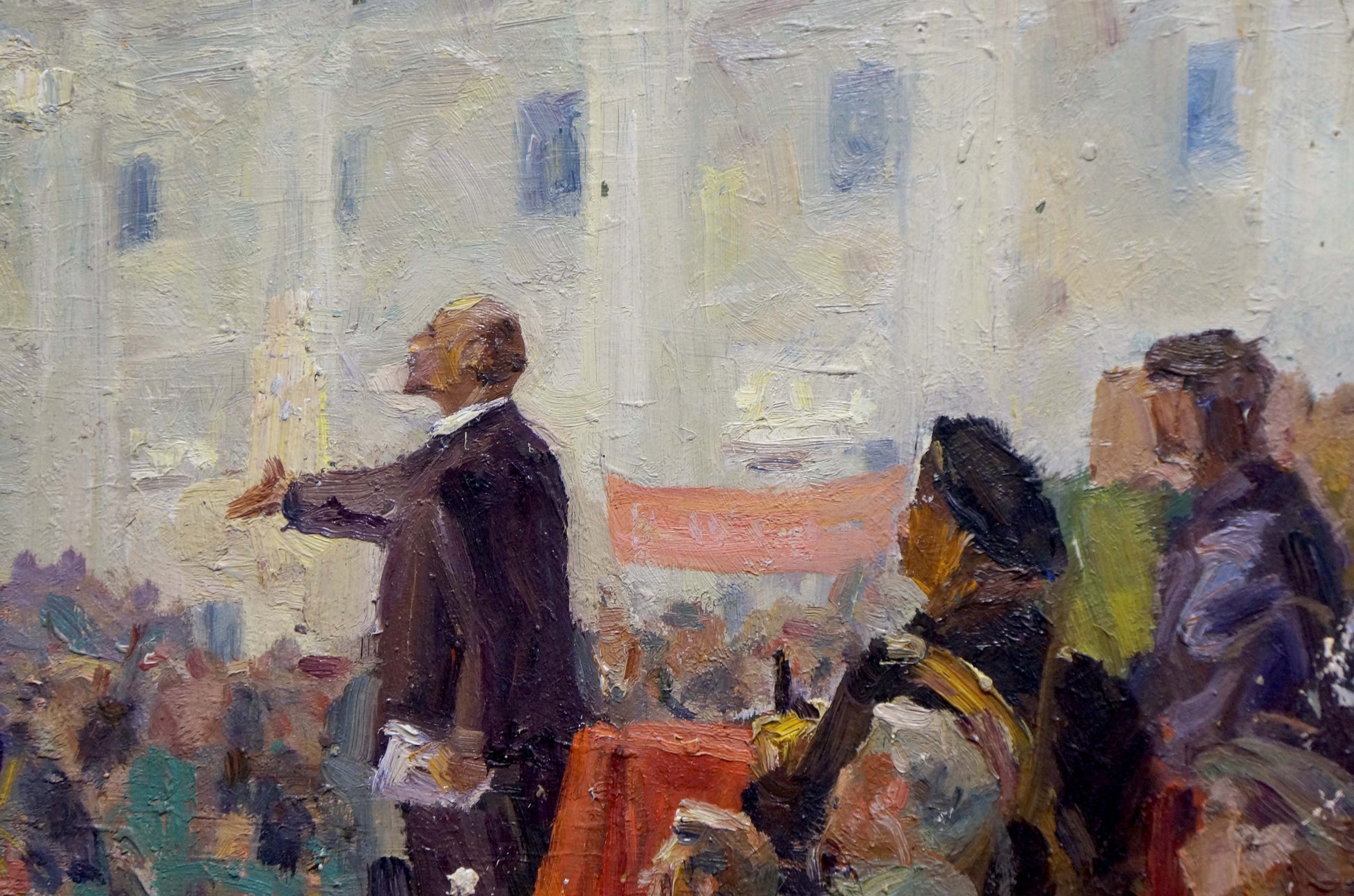 Oil painting of Lenin speaking by Bazylev Nikolay Ivanovich
