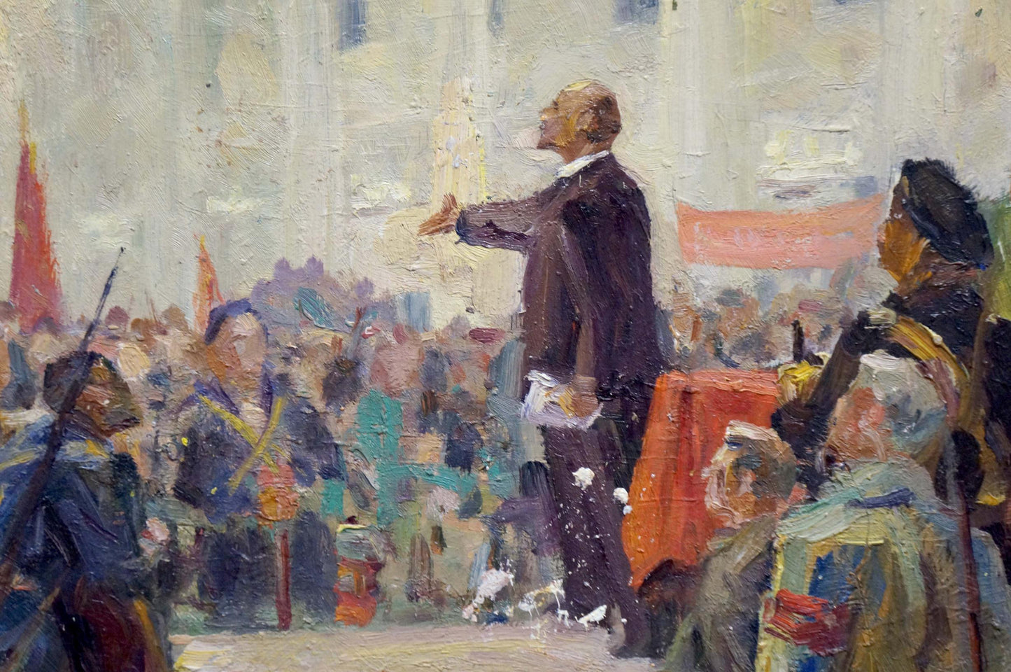 Oil painting of Lenin speaking by Bazylev Nikolay Ivanovich