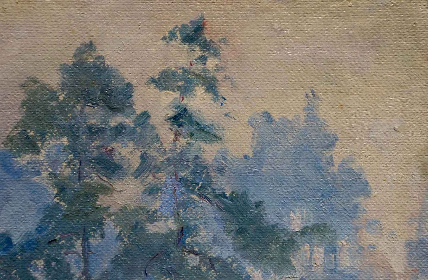 Impressionist oil painting of trees by Kalatsyuk Yakov Alekseevich