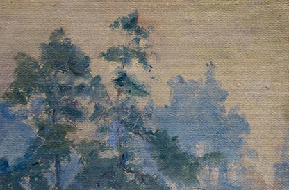 Impressionist oil painting of trees by Kalatsyuk Yakov Alekseevich