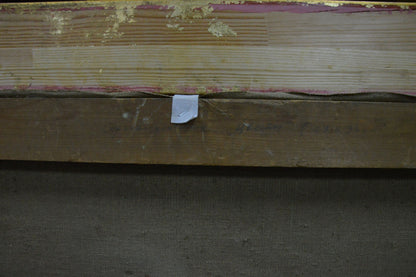 Back of Ivan Alekseevich Vladimirov oil painting with sketch tag on wood
