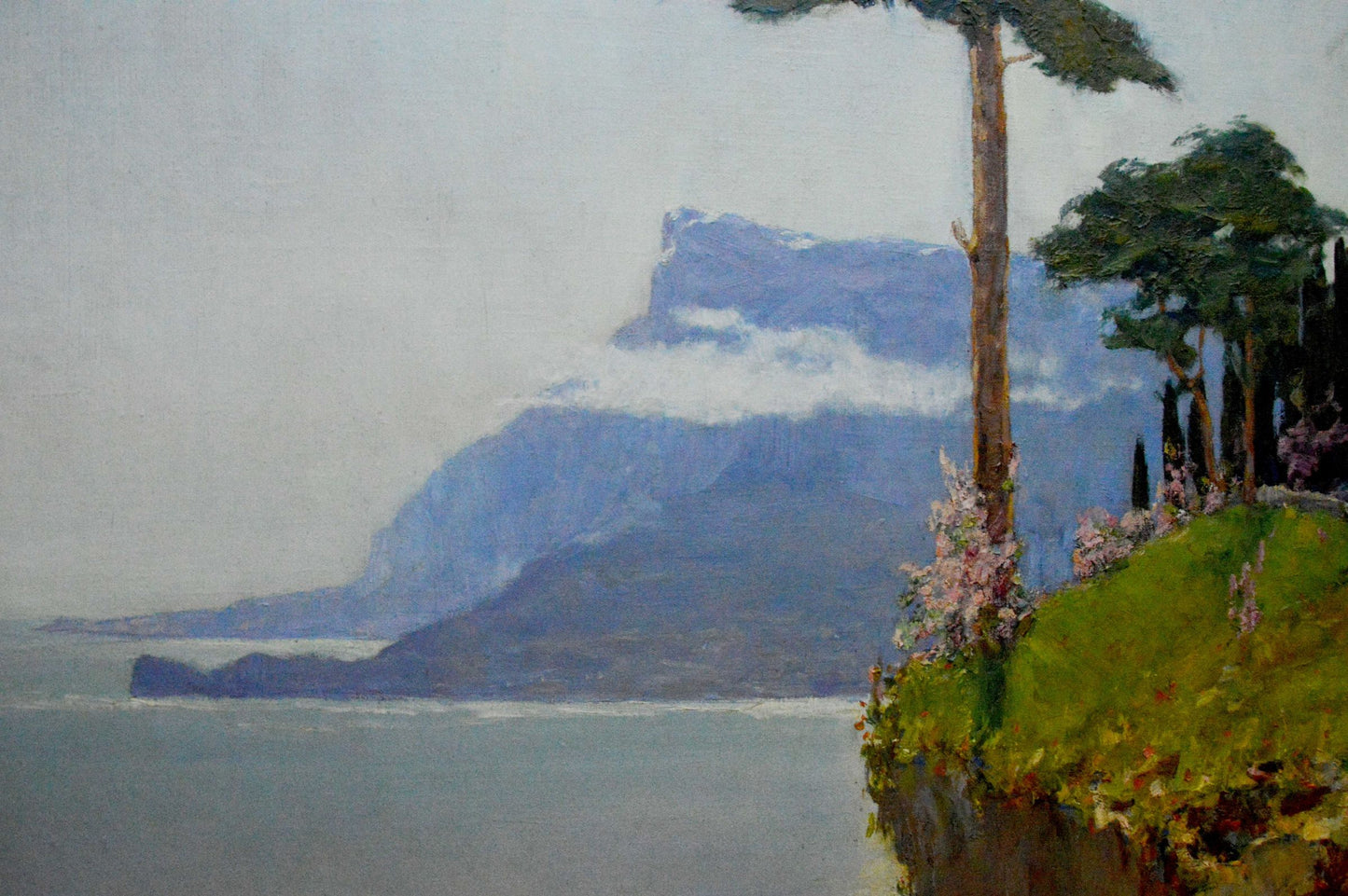 Serene impressionistic oil painting On the Mountain by Ivan Vladimirov