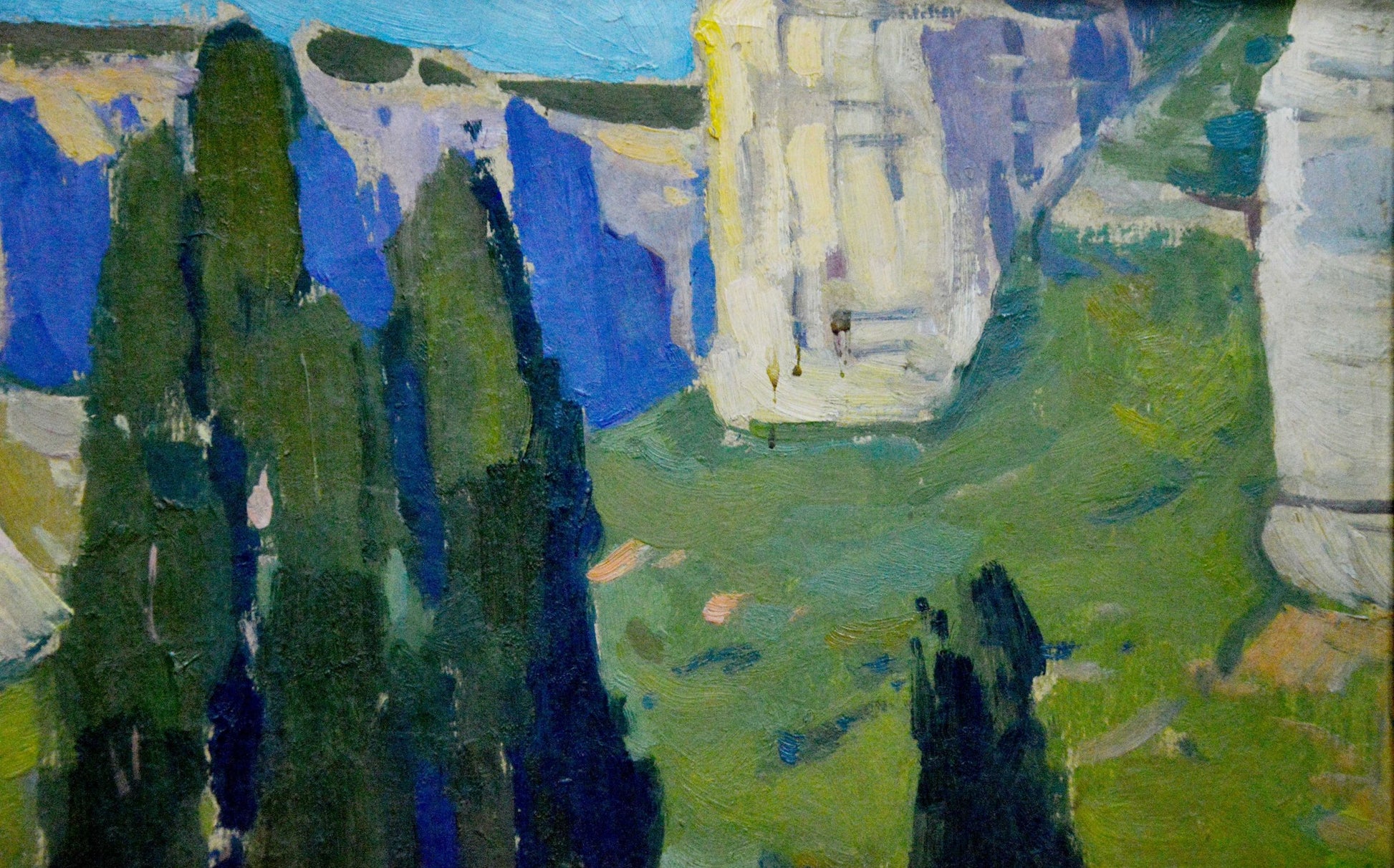 Vibrant impressionist oil painting of C.n landscape by Buryachok Nikolay Ivanovich