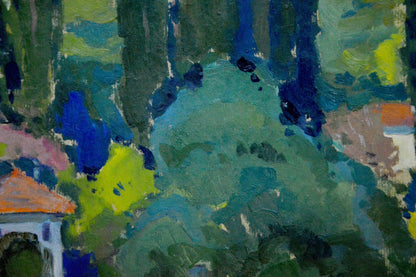 Vibrant C.n landscape oil painting by Buryachok Nikolay Ivanovich