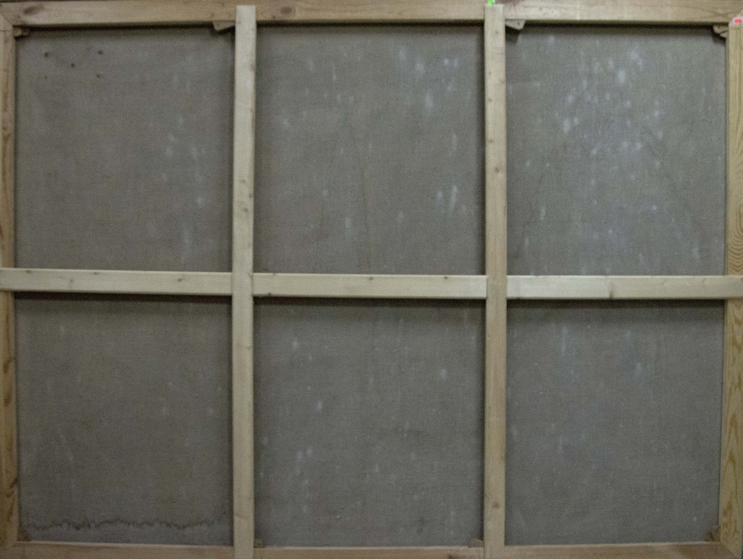 Back of wooden canvas frame with gray panels by Nepiypivo Vasily Ignatievich