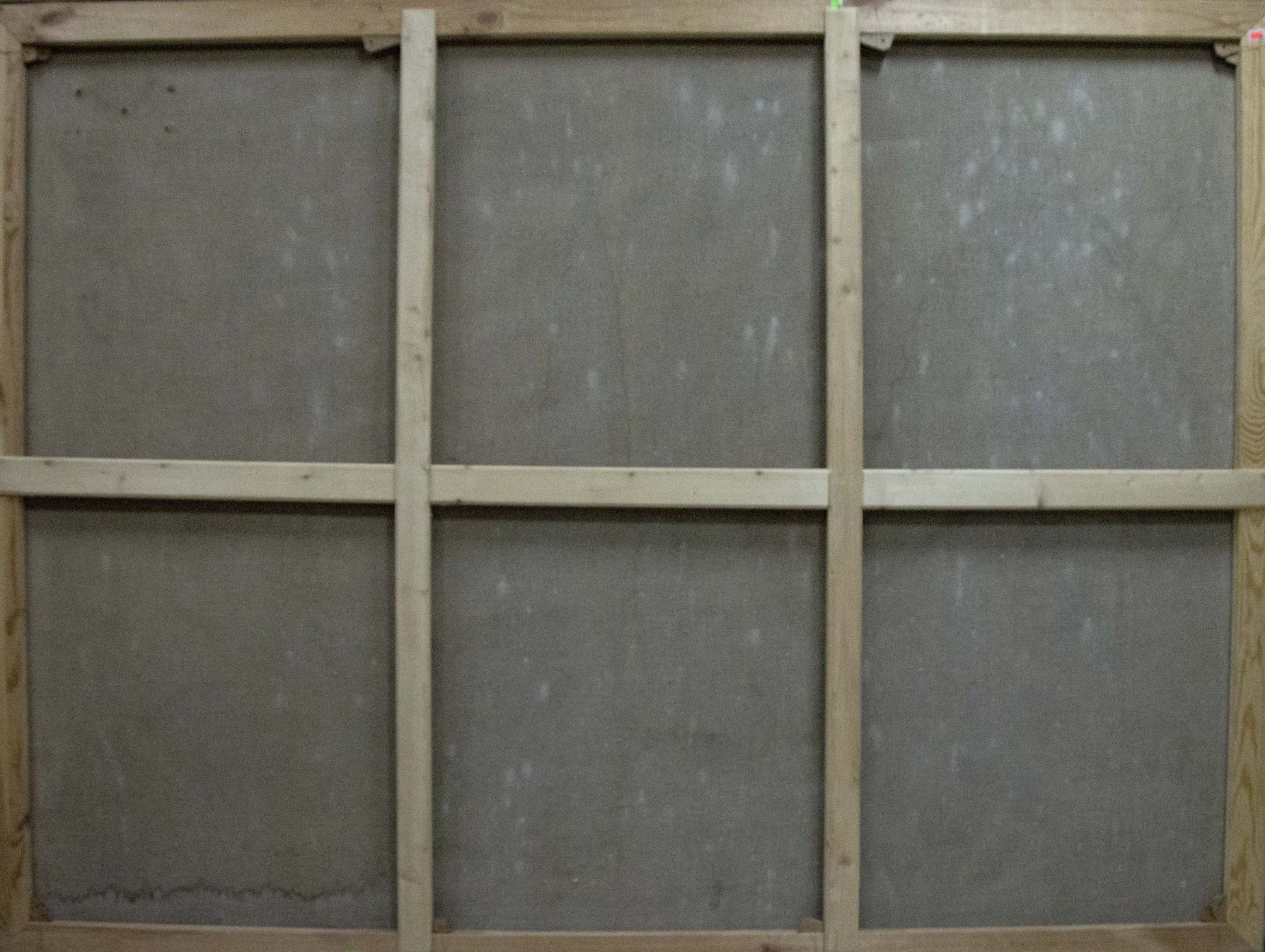 Back of wooden canvas frame with gray panels by Nepiypivo Vasily Ignatievich