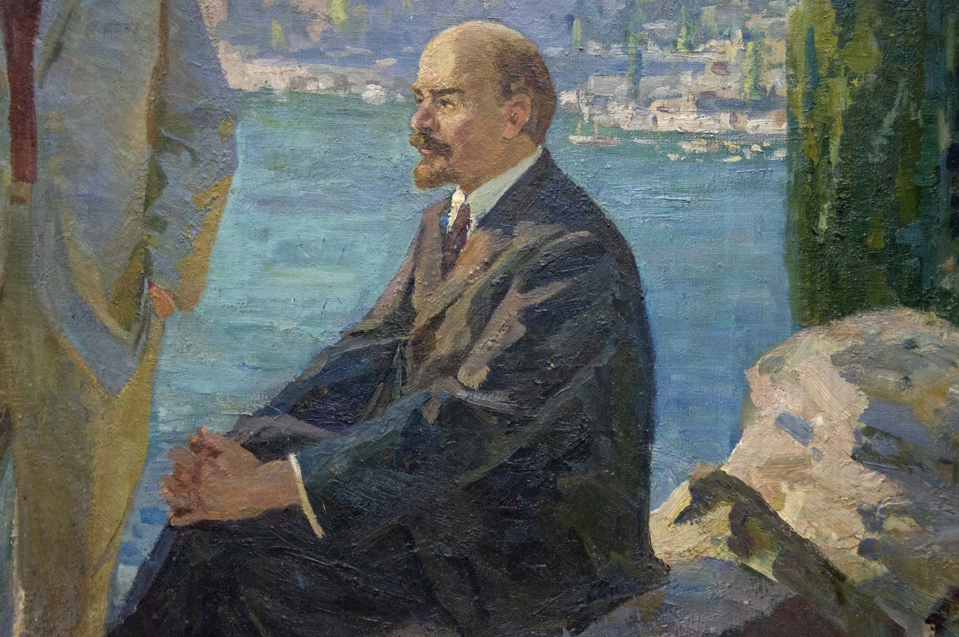 Oil painting Meeting with Lenin by Kogan-Shats Matvey Borisovich