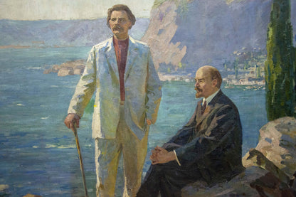 Oil painting Meeting with Lenin by Kogan-Shats Matvey Borisovich