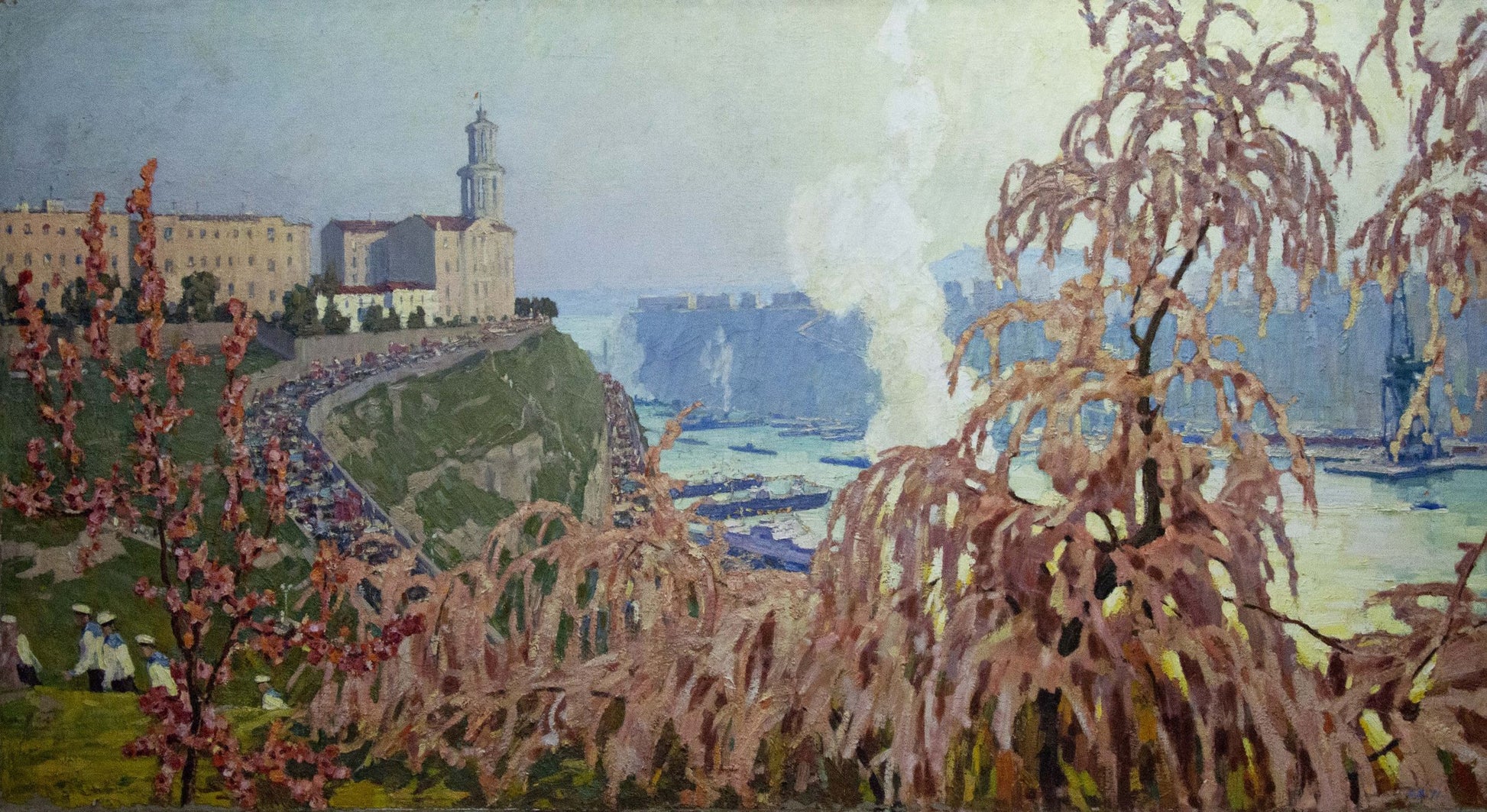 Oil painting May Day in S. Vladimirov Sergey Sidorovich
