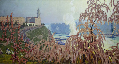 Oil painting May Day in S. Vladimirov Sergey Sidorovich