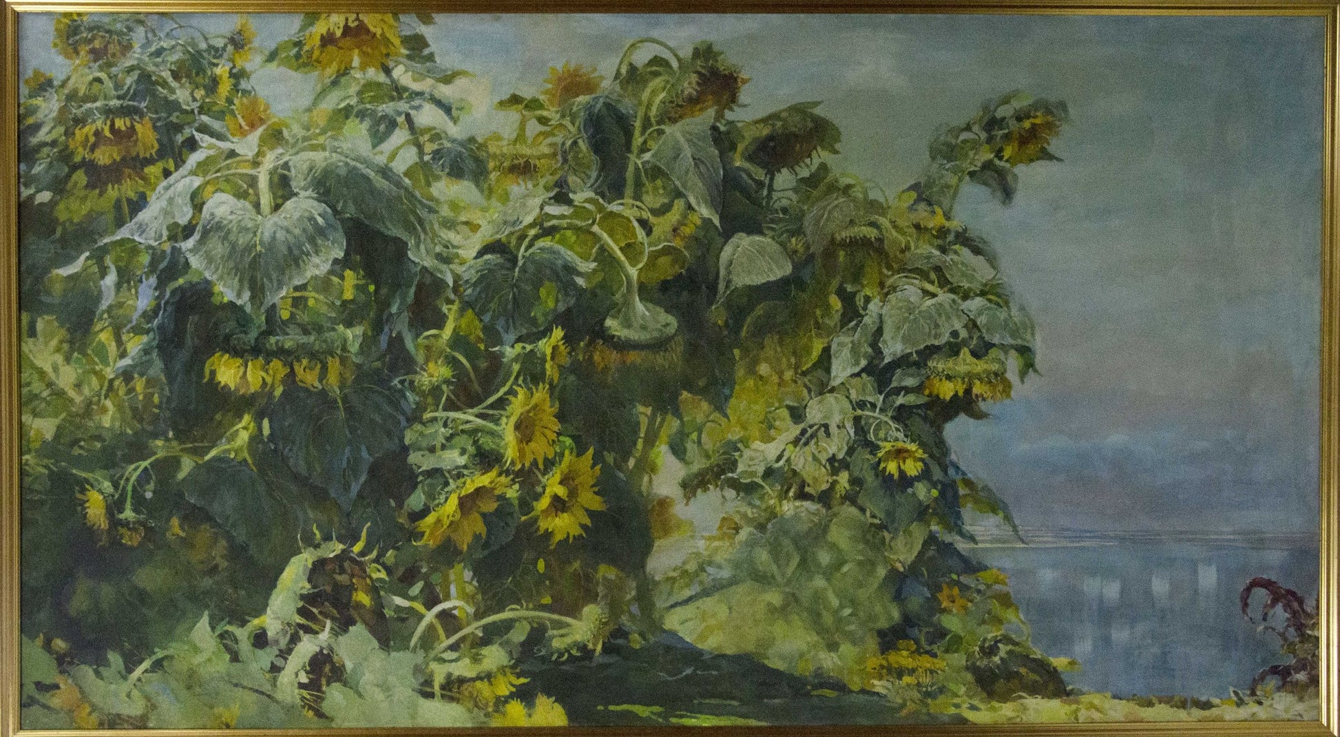 Oil painting of sunflowers by Sidoruk Vladimir Fedorovich
