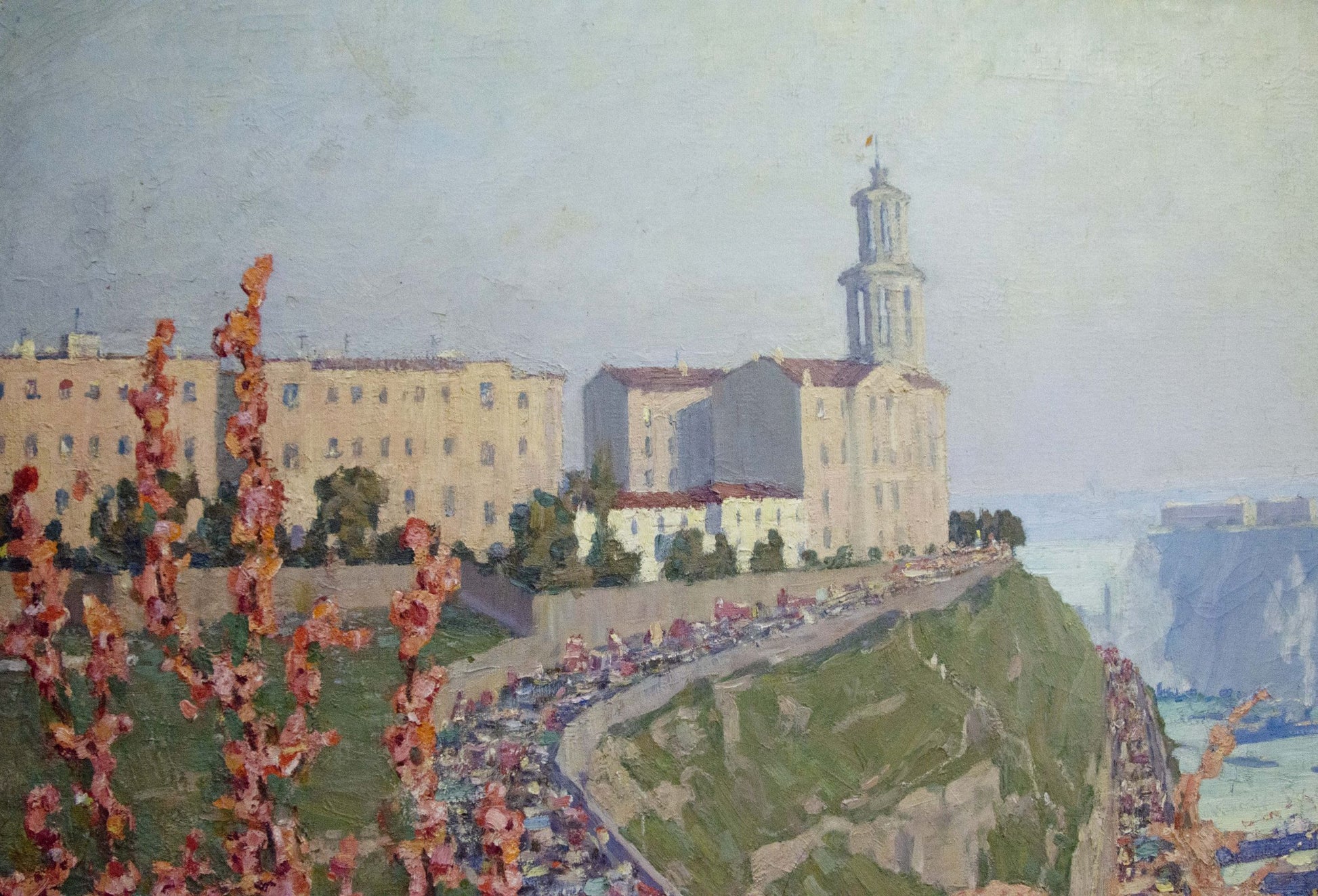 Sergey Sidorovich Vladimirov's oil painting captures the essence of May Day in S.