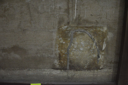 Back of Vladimirov Sergey Sidorovich oil painting with moldy fabric