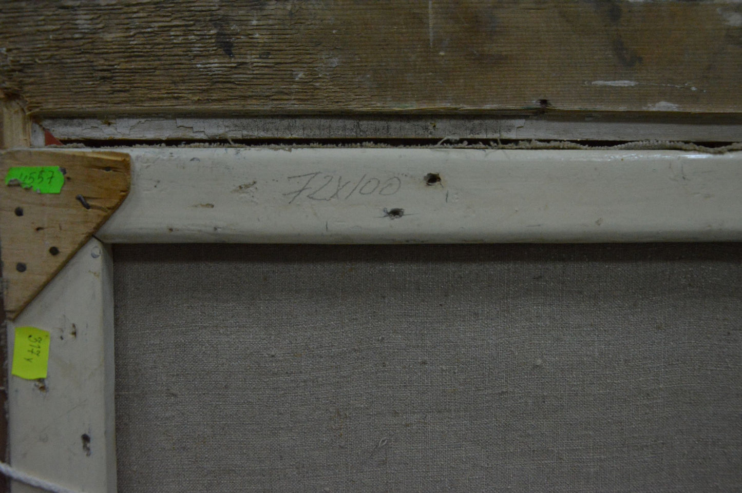 Back of oil painting frame by Yakov Alexandrovich Basov, 72x100 marking