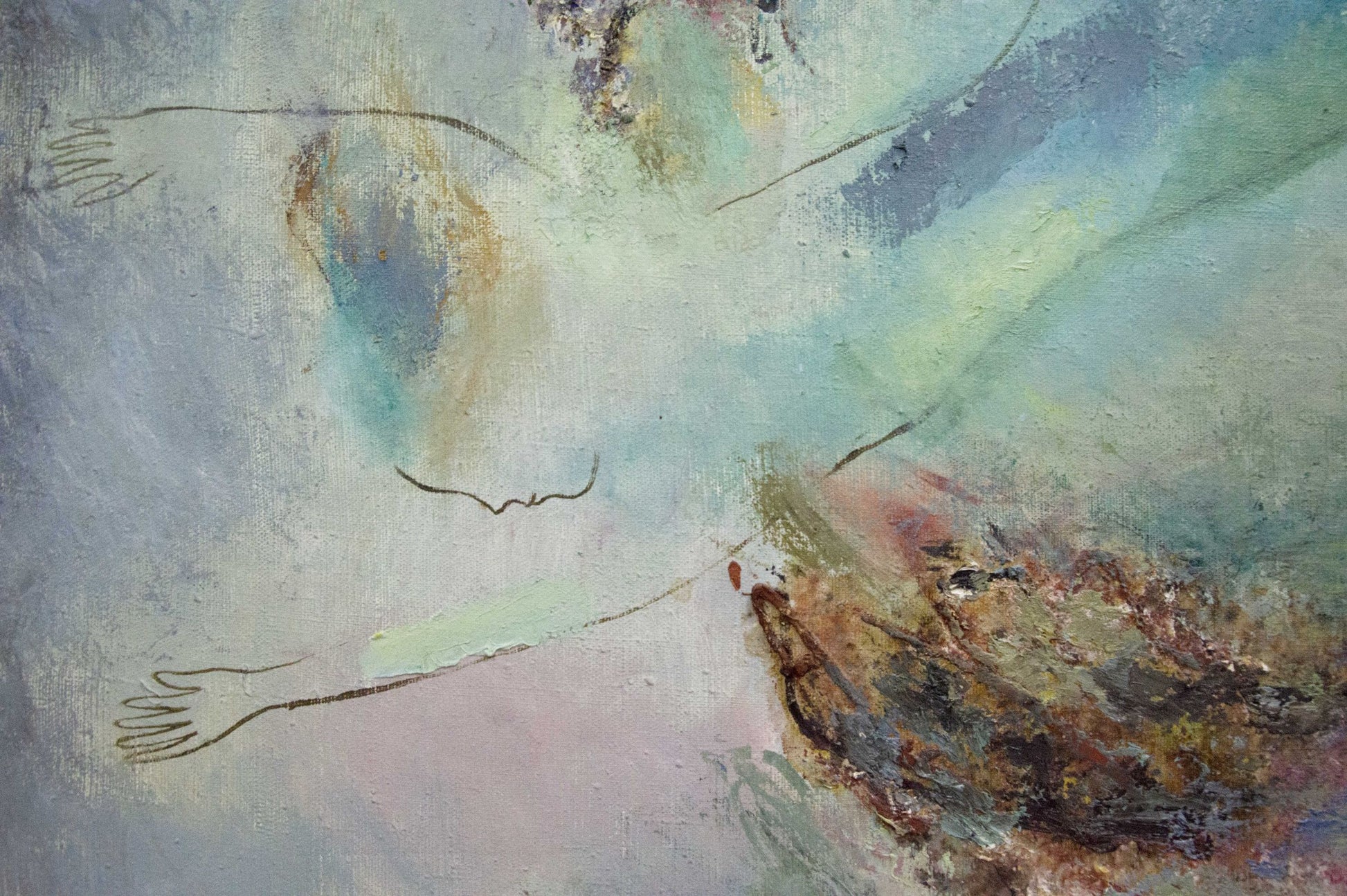 Abstract expressionist oil painting by Selfies Strulev Evgeny Alekseevich