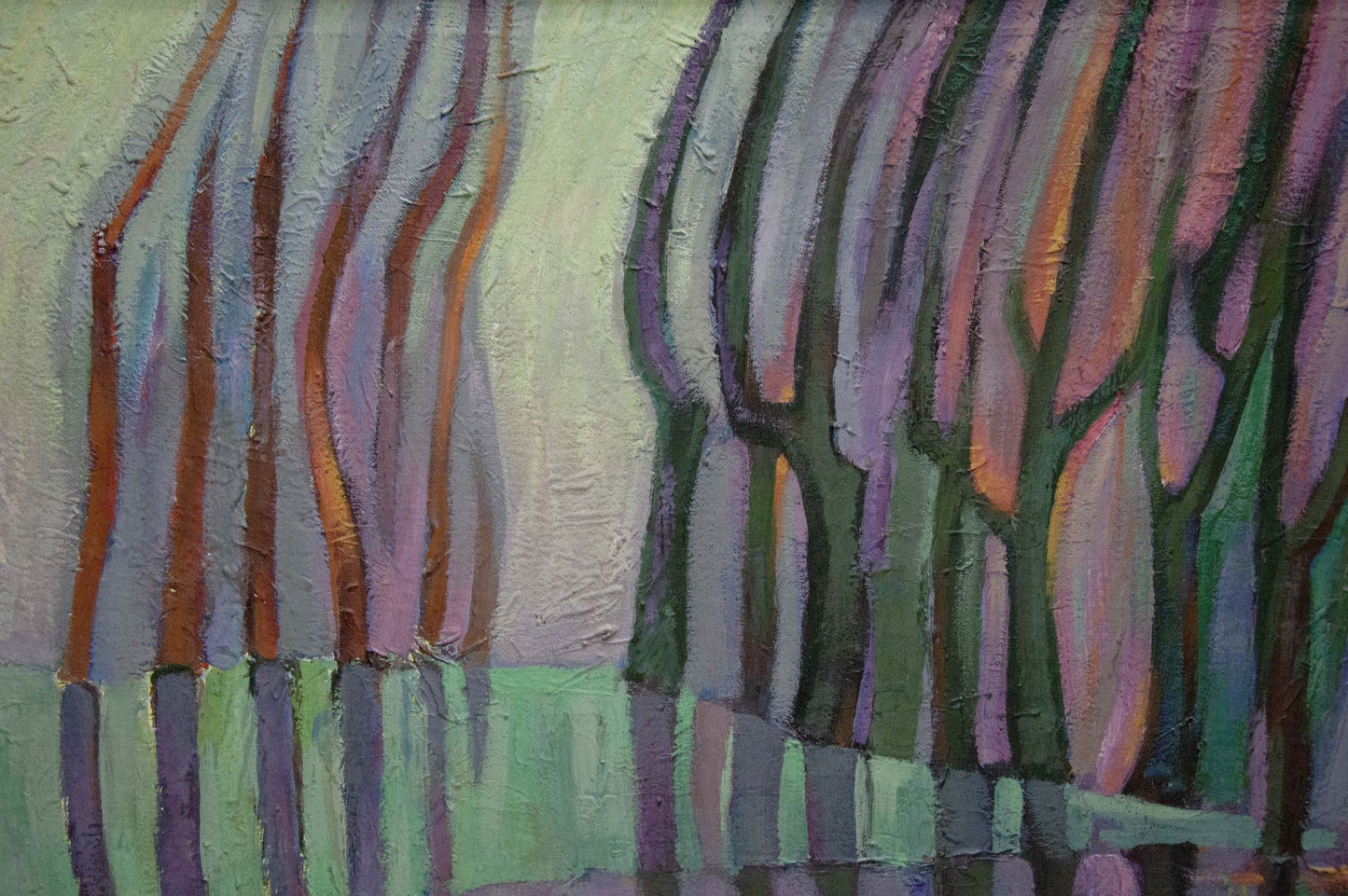 Abstract tempera painting November by Khvedchuk Leonid Vladimirovich