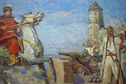 Oil painting Cossacks are coming by Khodchenko Lev Pavlovich