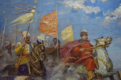 Oil painting Cossacks are coming by Khodchenko Lev Pavlovich