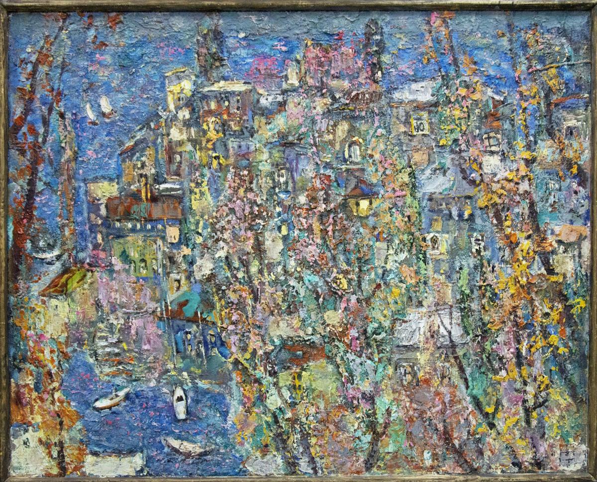 Oil painting Autumn over the city by Filatov Vladimir Nikolaevich