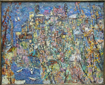 Oil painting Autumn over the city by Filatov Vladimir Nikolaevich