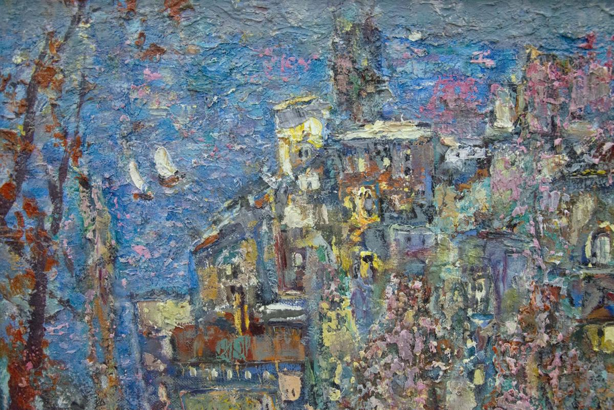 Oil painting Autumn over the city by Filatov Vladimir Nikolaevich