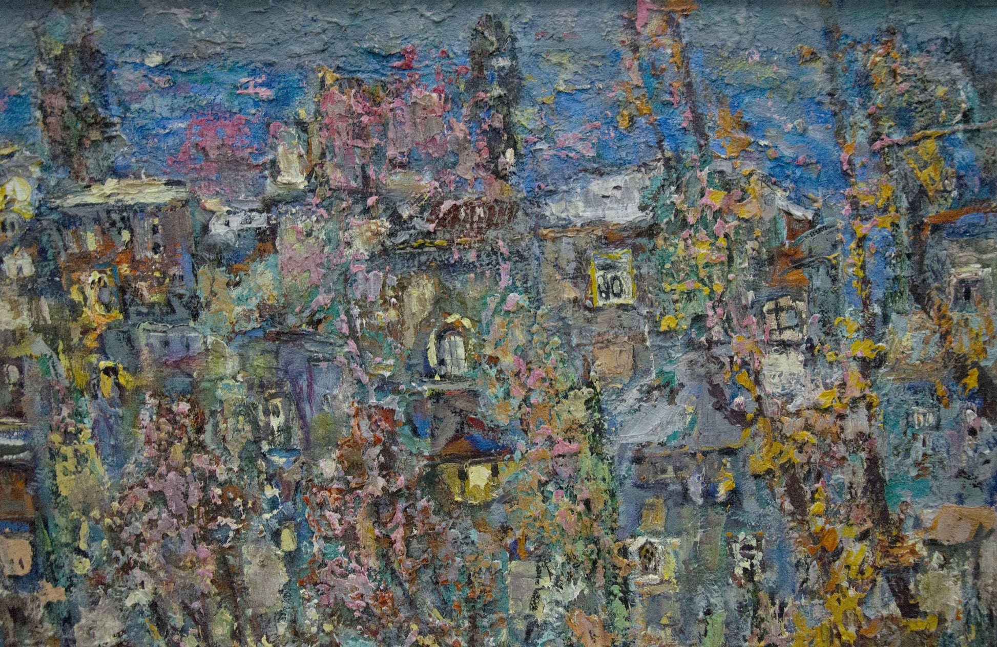Oil painting Autumn over the city by Filatov Vladimir Nikolaevich