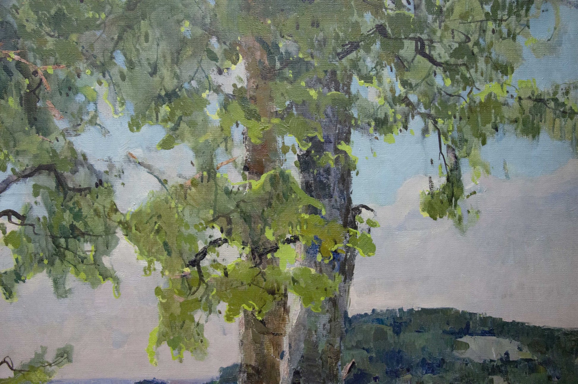 Oil painting of sunny tree by Potapenko Andrey Ilyich