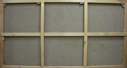 Light wood frame with six gray panels for Sunny weather oil painting by Potapenko Andrey Ilyich