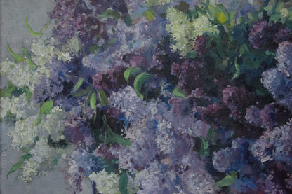 Oil painting of lilac blossoms by Volnenko Anatoly Nikonovich
