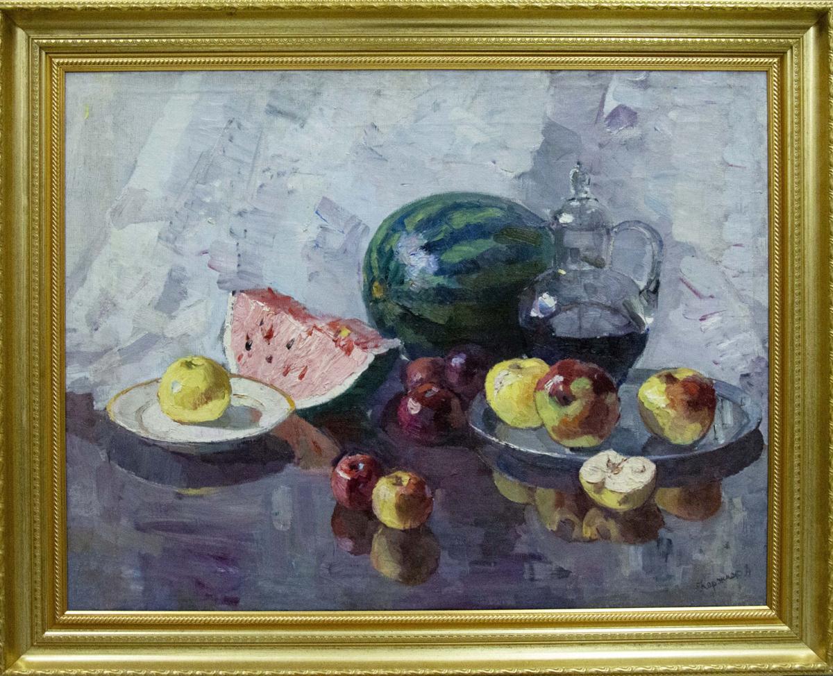 Oil painting by Kerzhner Alexander Haskelevich: still life with watermelon
