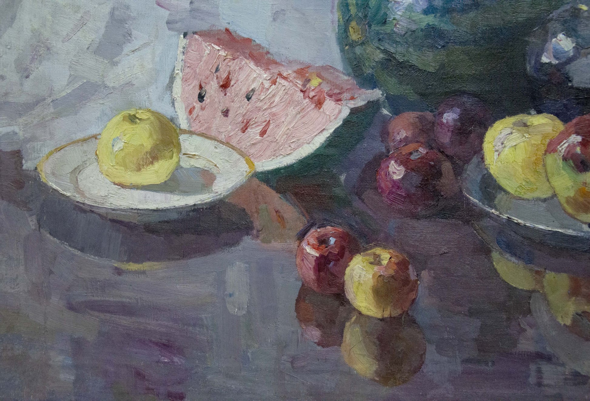 Oil painting of watermelon slice by Kerzhner Alexander Haskelevich