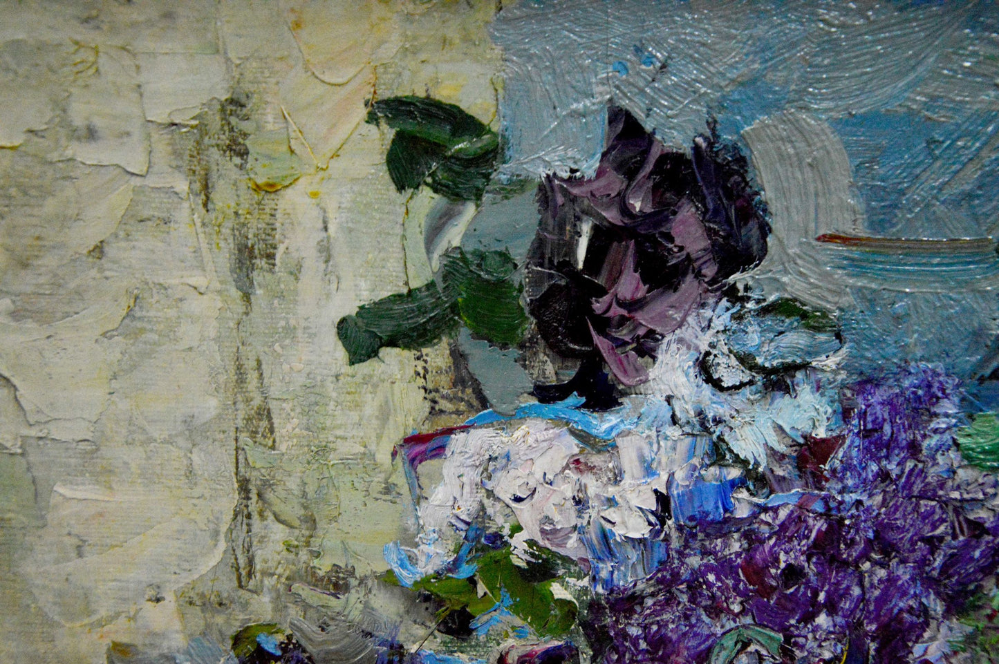 Oil painting of lilac bouquet by Zakharov Fedor Zakharovich