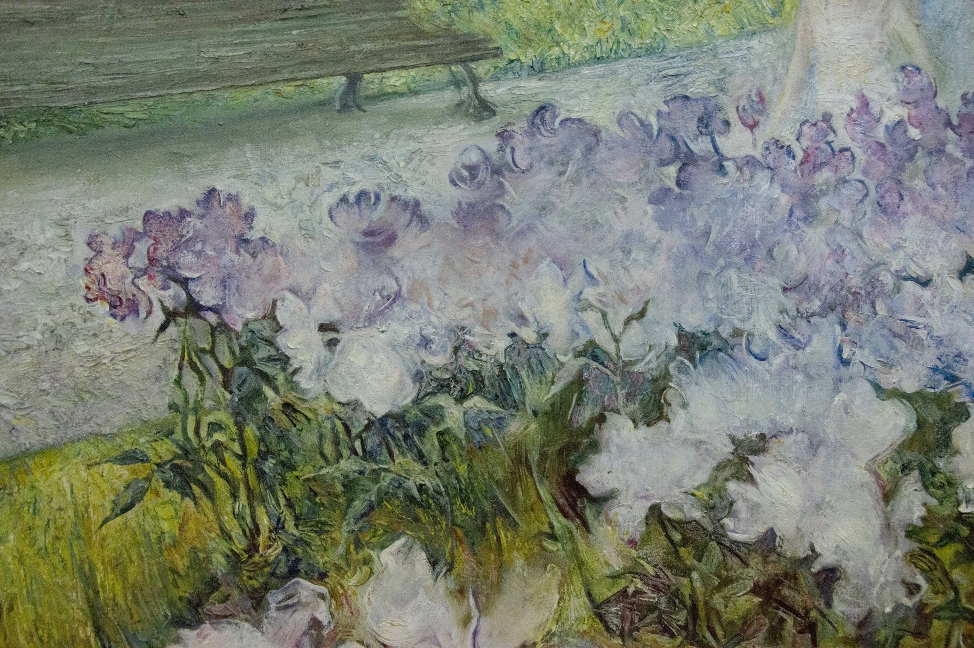 Vibrant purple and white peonies under peaceful sky by Antonchik Viktor Mikhailovich oil painting