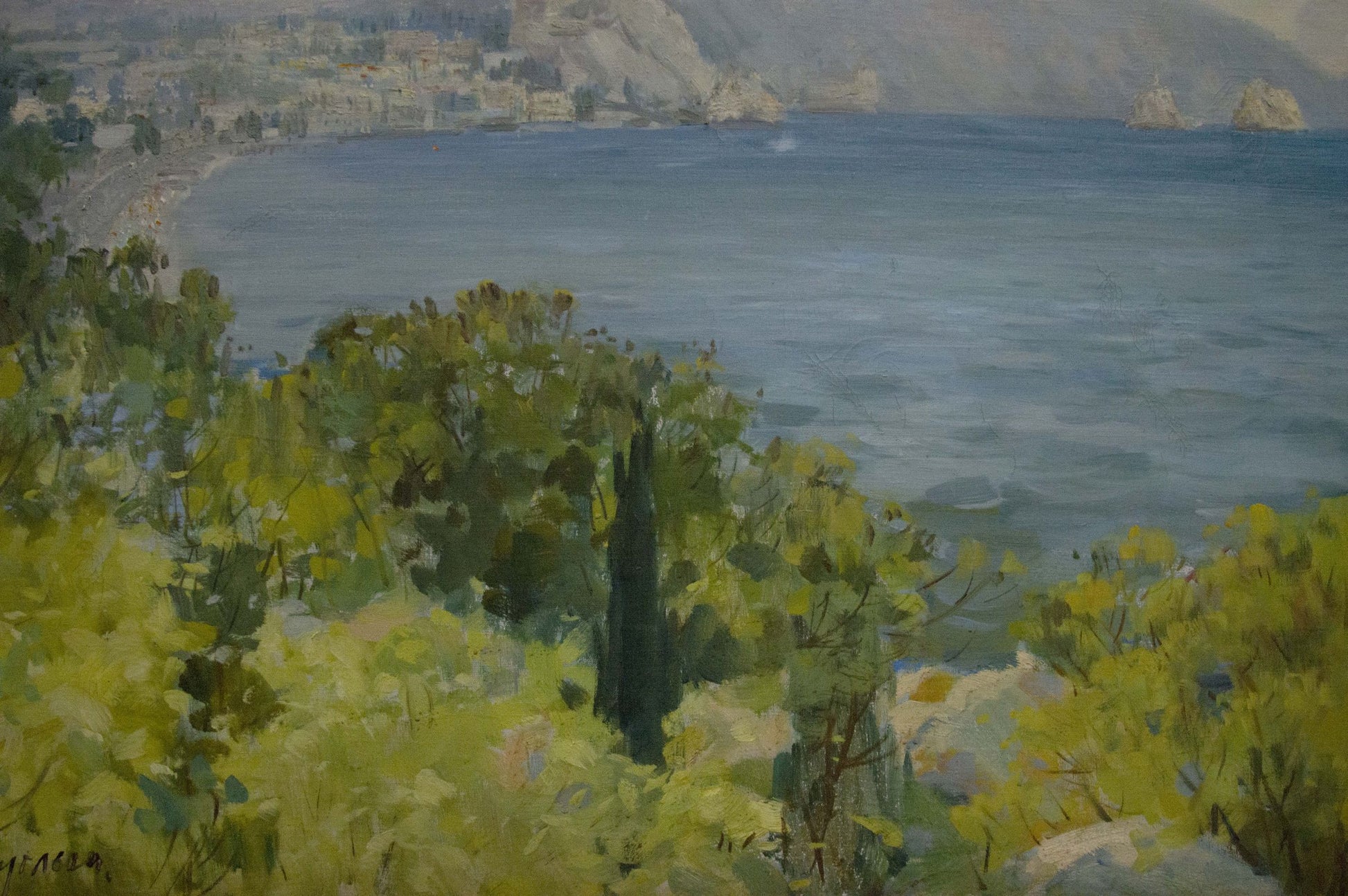 A picturesque portrayal of Y. through oil painting by Daniil Ivanovich Bezugly