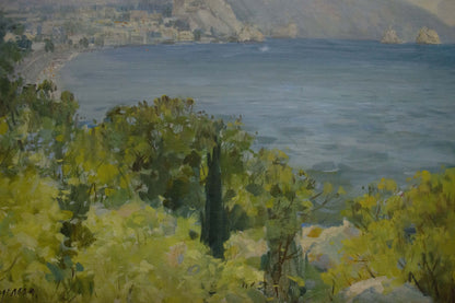 A picturesque portrayal of Y. through oil painting by Daniil Ivanovich Bezugly