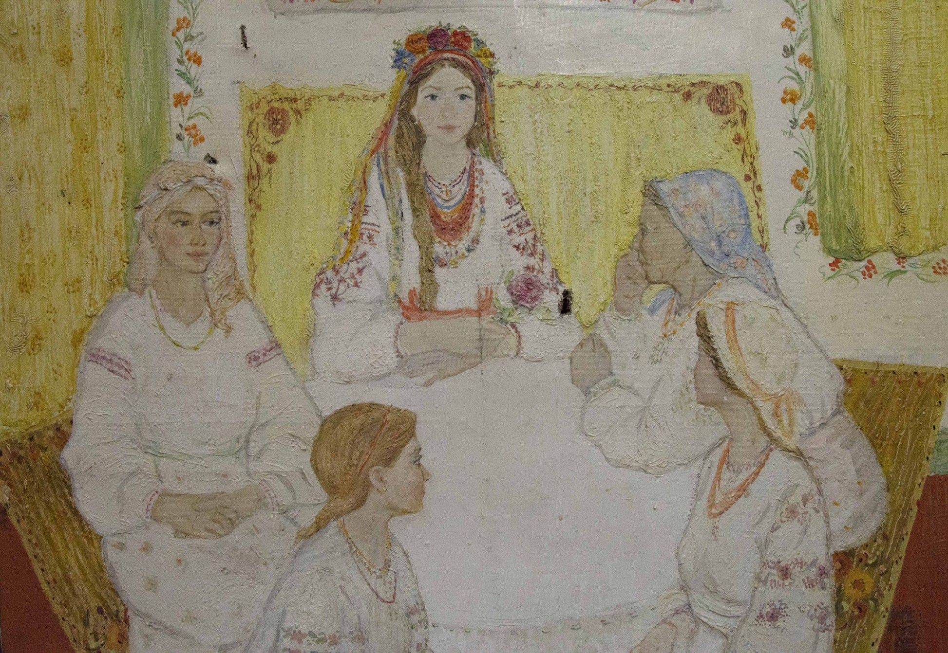 Oil painting Mistresses at the Table by Golembievskaya Tatiana Nikolaevna