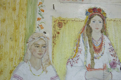 Oil painting Mistresses at the Table by Golembievskaya Tatiana Nikolaevna